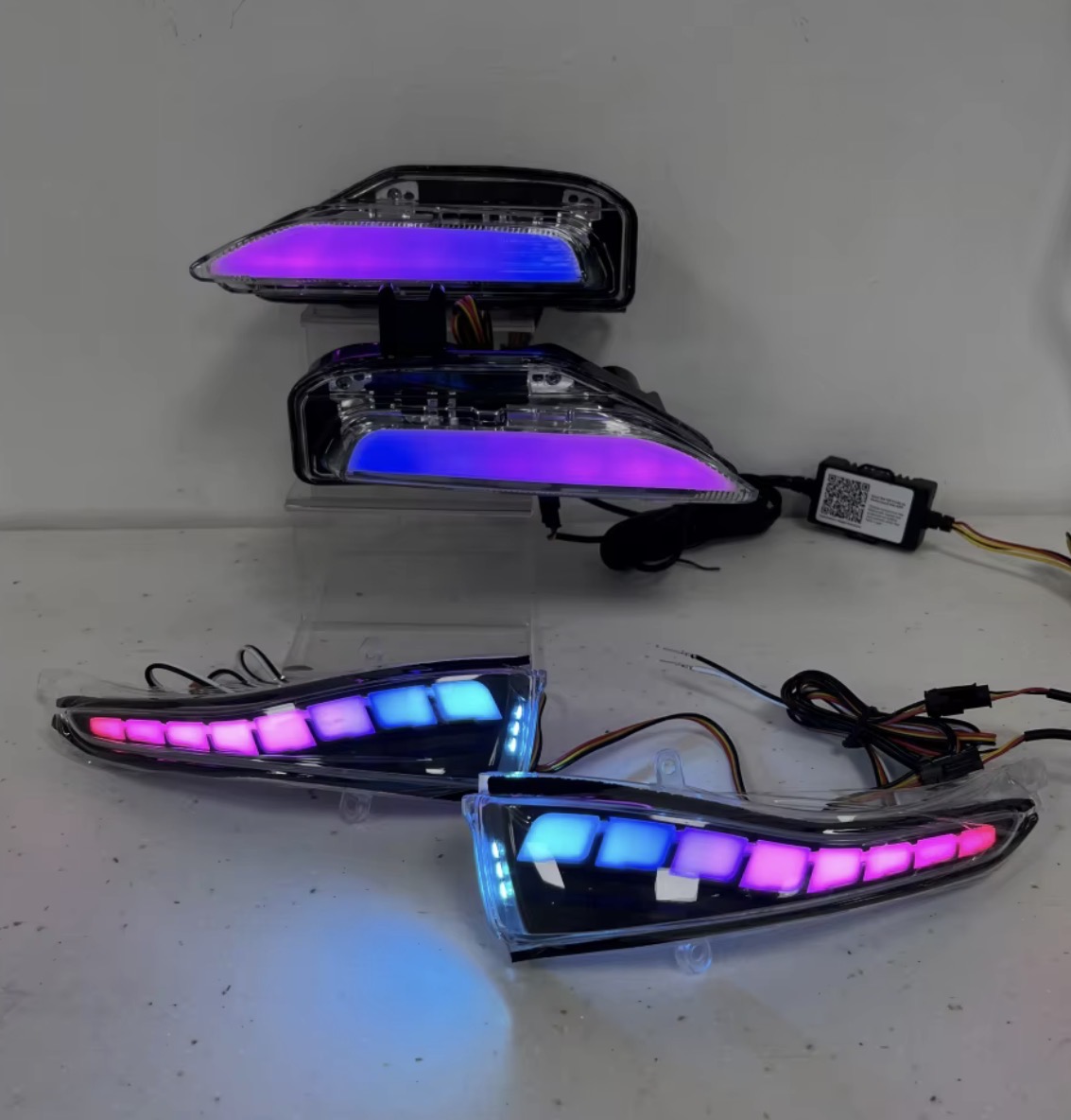 Q50 RGB Lights Bundle — Mirror + Bumper Sequential view 2